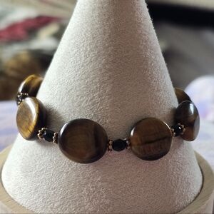 Vintage Tiger Eye Beaded Bracelet